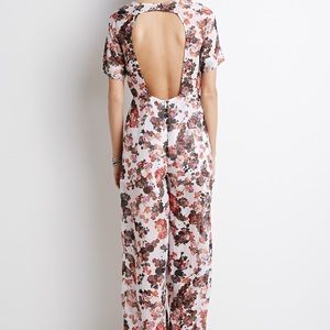 Forever 21 Floral Chiffon Romper